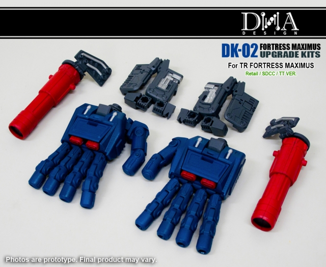 DK-02 Movable Hands Upgrade Kit for Transformers Titans Return Fortress Maximus | Dna Design | Upgrade Kit
