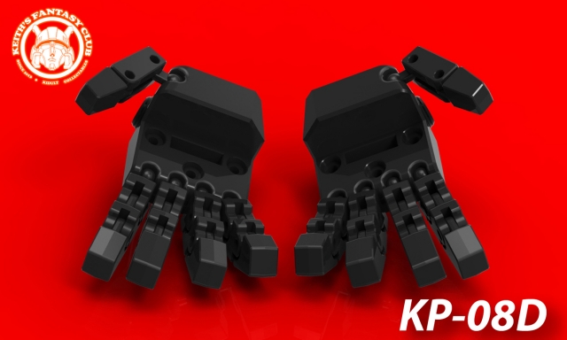 KP-08D Posable Hands Set for Transformers Masterpiece MP-31 Delta Magnus | Kfc Keiths Fantasy Club | Upgrade Kit