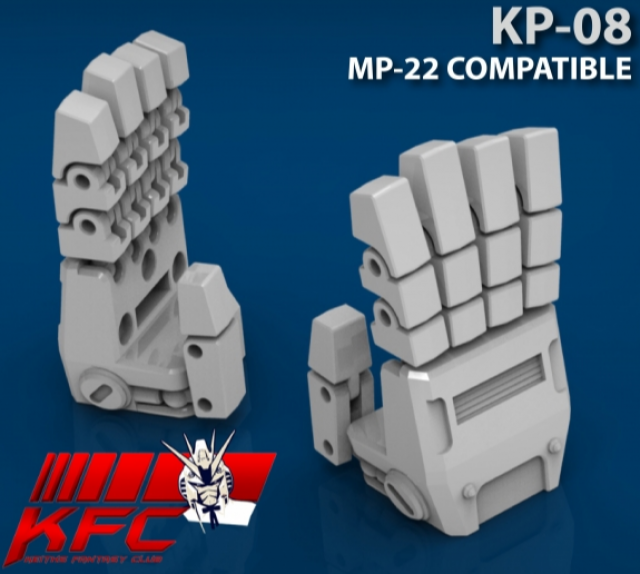 KP-08 Posable Hands Set for Transformers Masterpiece MP-22 Ultra Magnus | Kfc Keiths Fantasy Club | Upgrade Kit