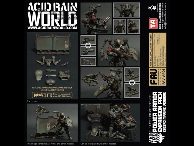 AP06 Power Armor Expansion Pack 1:18 Scale | Acid Rain Fav
