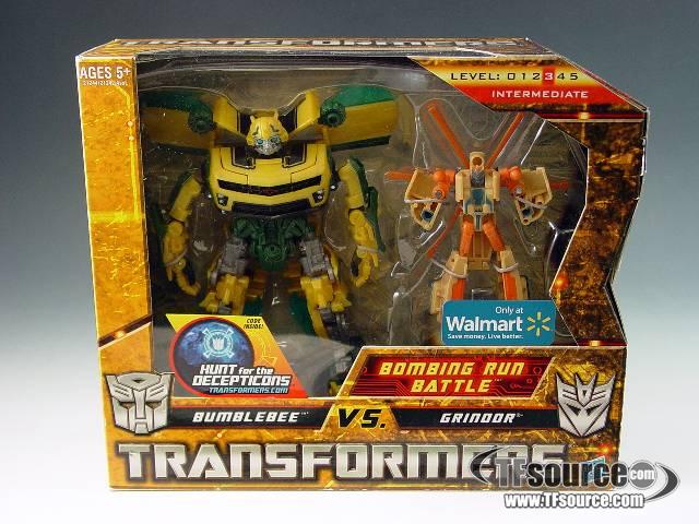 Bombing Run Battle Exclusive Bumblebee vs Grindor | Transformers Hunt for the Decepticons HFTD