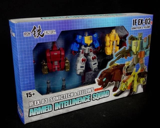 IF-EX03R Sonictech and Fellows Set of 3 Limited Edition Blue Version | Iron Factory