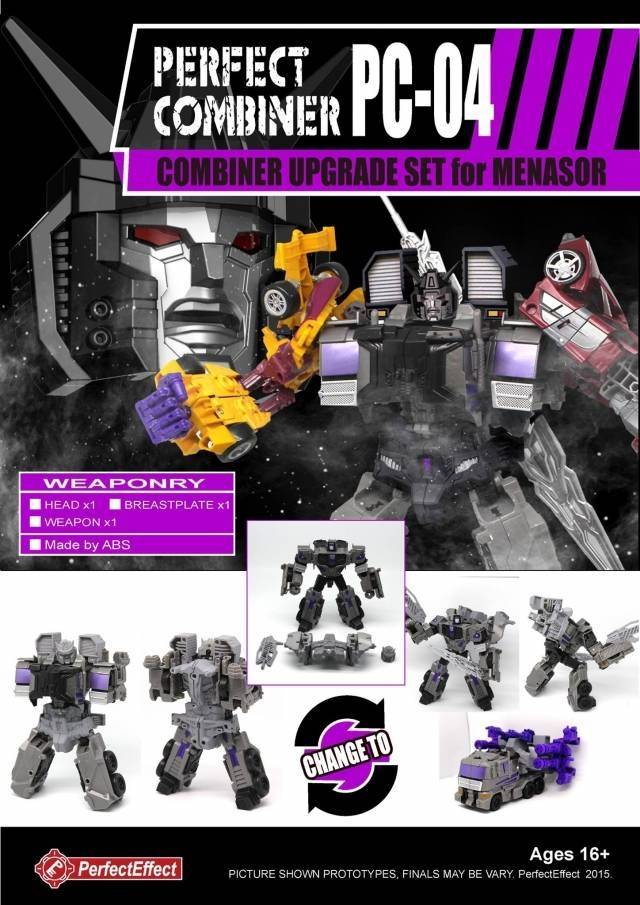 PC-04 Upgrade Kit for Transformers Combiner Wars Menasor | Perfect Effect | Upgrade Kit