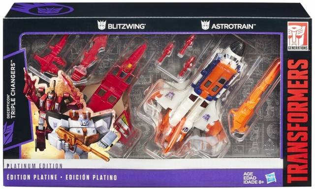 Blitzwing and Astrotrain Set of 2 | Transformers Platinum Edition G1 Reissue