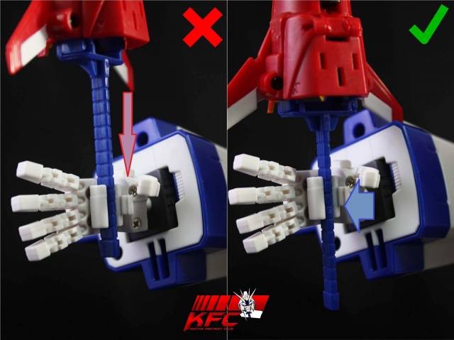 KP-09W Posable Hands Set for Transformers Masterpiece MP-24 Star Saber White Version | Kfc Keiths Fantasy Club | Upgrade Kit