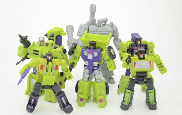 X07 to X12 Hulkie Combiner Set of 6 Figures | DX9 Toys War in Pocket