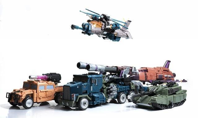 WB01 Full Set of 5 Figures and X-Ray Gun Set | Warbotron