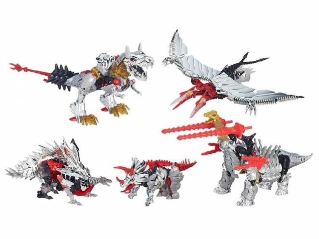 Voyager Class Dinobots Set of 5 G1 Color Version | Transformers 4 Age of Extinction AOE
