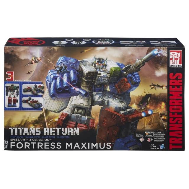 Fortress Maximus and Cerebrus Titan Class  | Transformers Generations Titans Return