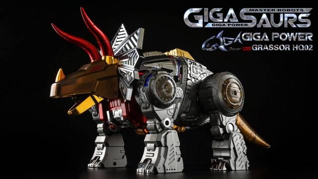 HQ-02R Grassor Chrome Version | GigaPower Gigasaurs