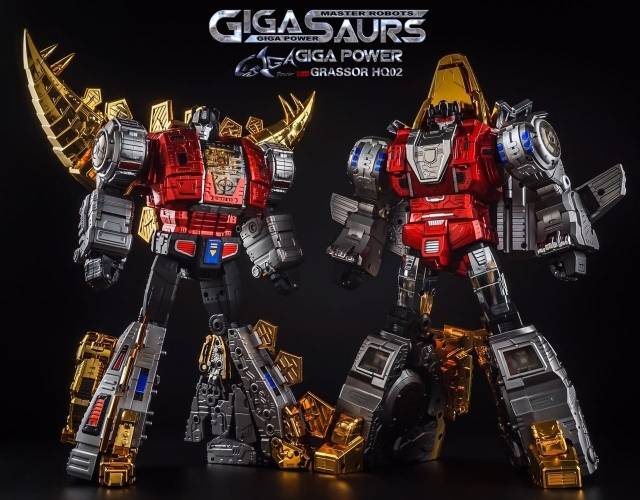 HQ-02R Grassor Chrome Version | GigaPower Gigasaurs
