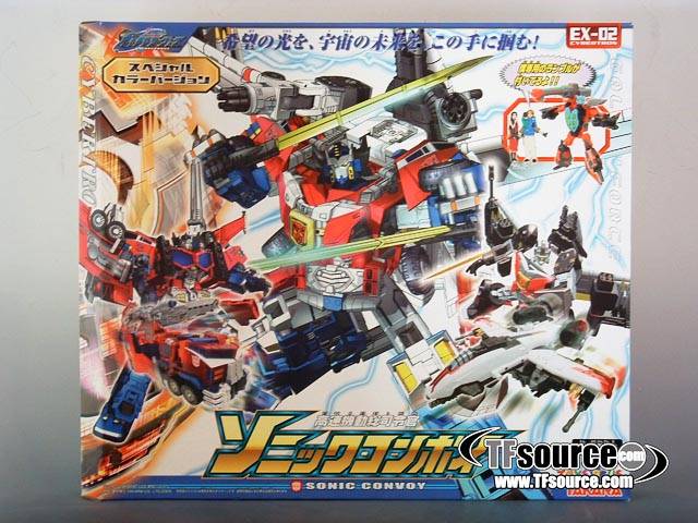 EX-02 Sonic Convoy Gifset Exclusive Leader Class | Transformers Galaxy Force Cybertron