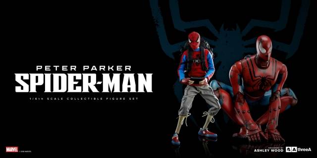 Peter Parker and Spider-Man Set of 2 1:6 Scale Figure | Marvel | Threezero