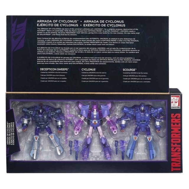 Armada of Cyclonus Scourge Sweep Set of 3 | Transformers Platinum Edition
