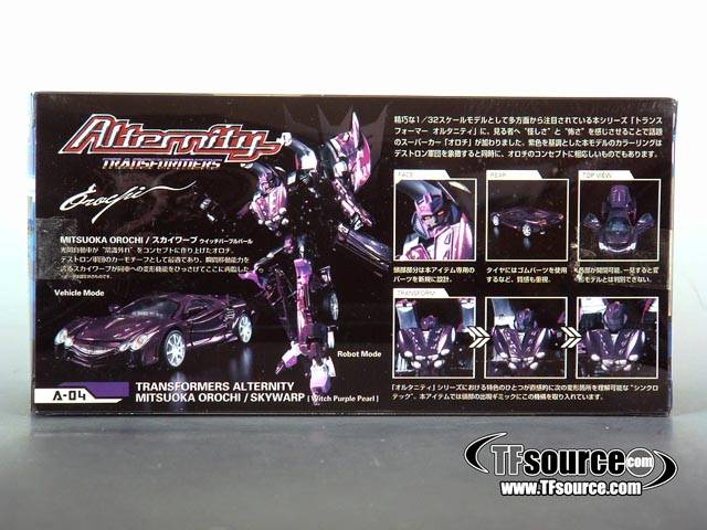 A-04 Skywarp Purple Version | Okamora Orochi | Transformers Alternity