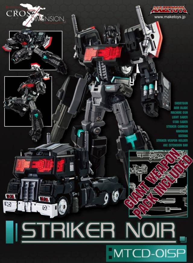 MTCD-01SP Striker Noir | MakeToys | Cross Dimension