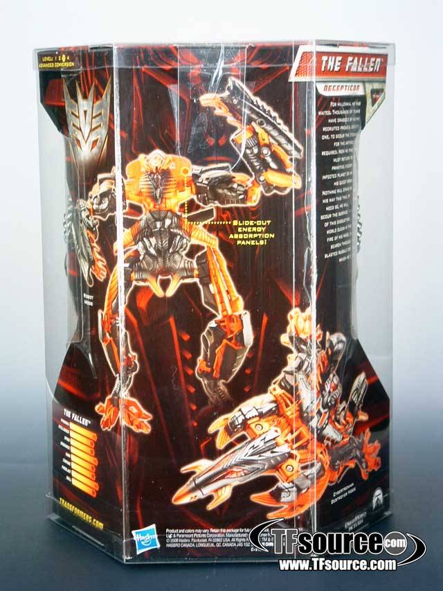 Voyager Class The Fallen Clear Burning Version Wonderfest Exclusive | Transformers 2 ROTF Revenge of the Fallen