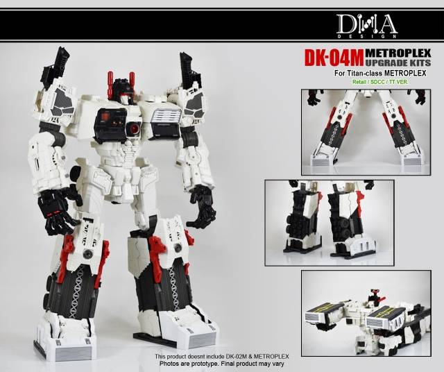 DK-04M Foot Upgrade Kit for Transformers Generations Titan Metroplex | Dna Design | Upgrade Kit