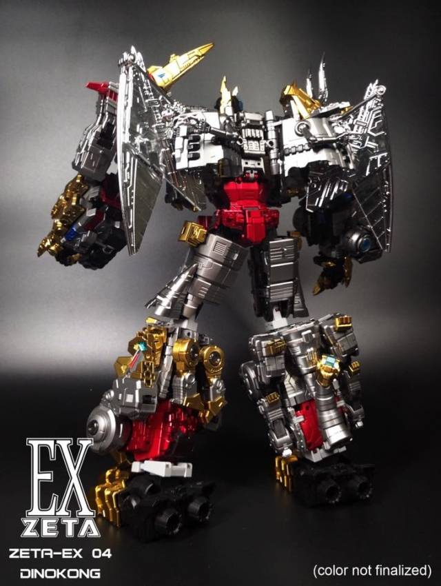 EX-04 Dinokong Dino Combiner Metallic Set of 5 | Zeta Toys