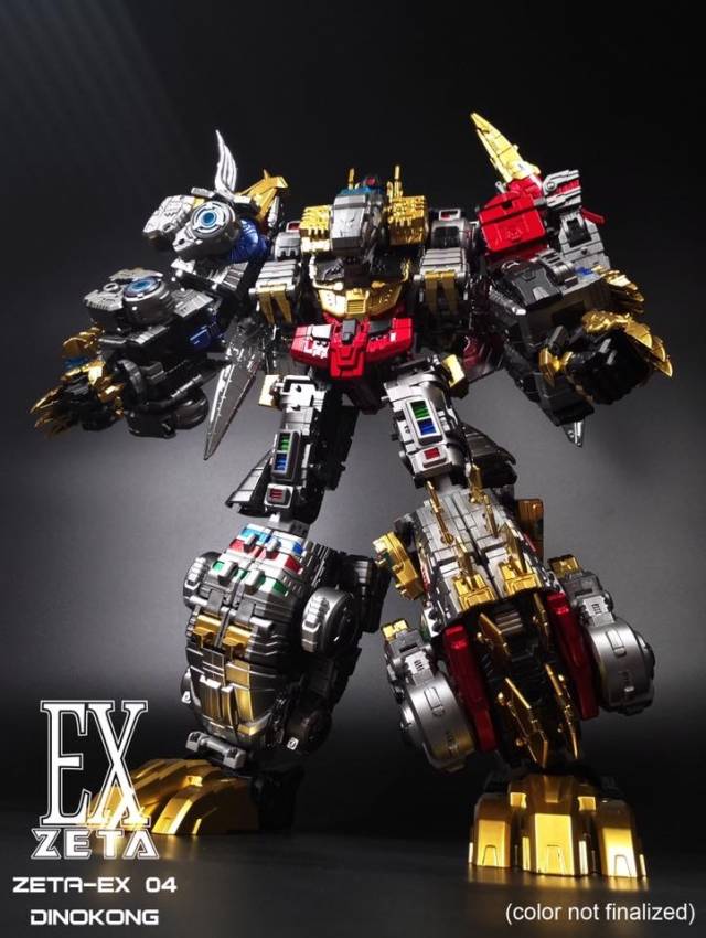 EX-04 Dinokong Dino Combiner Metallic Set of 5 | Zeta Toys