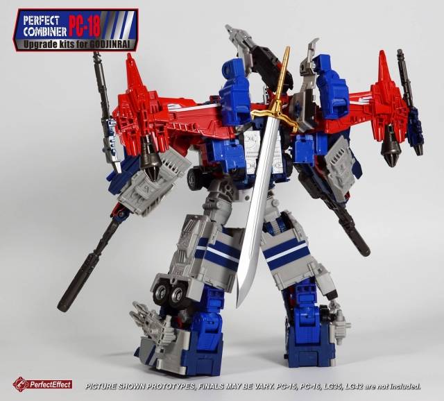 PC-18 Upgrade Kit for Transformers Legends God Ginrai | Perfect Effect | Upgrade Kit