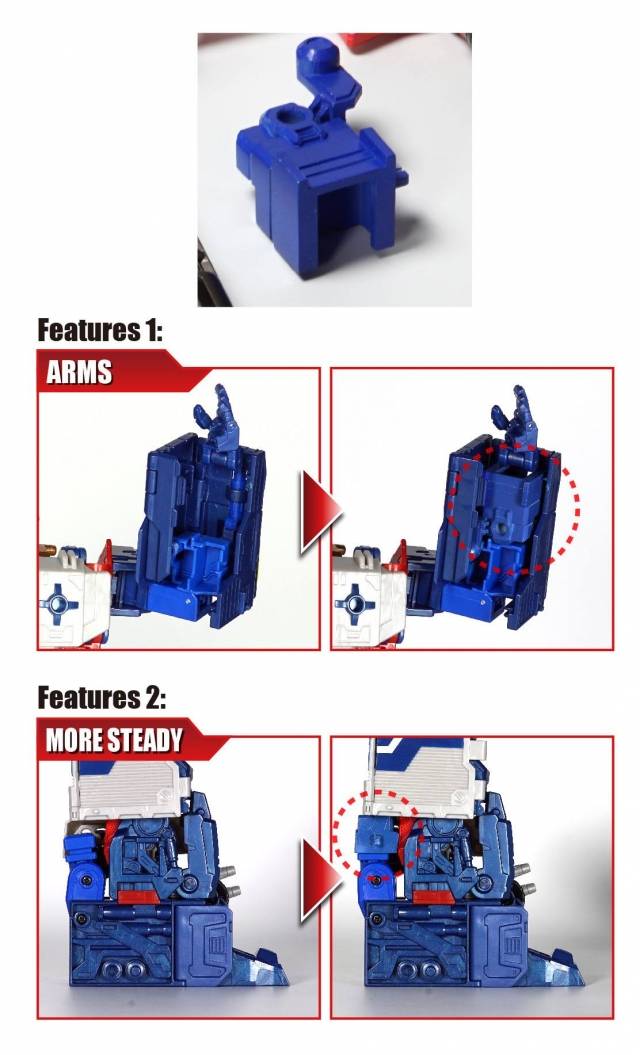 PC-18 Upgrade Kit for Transformers Legends God Ginrai | Perfect Effect | Upgrade Kit