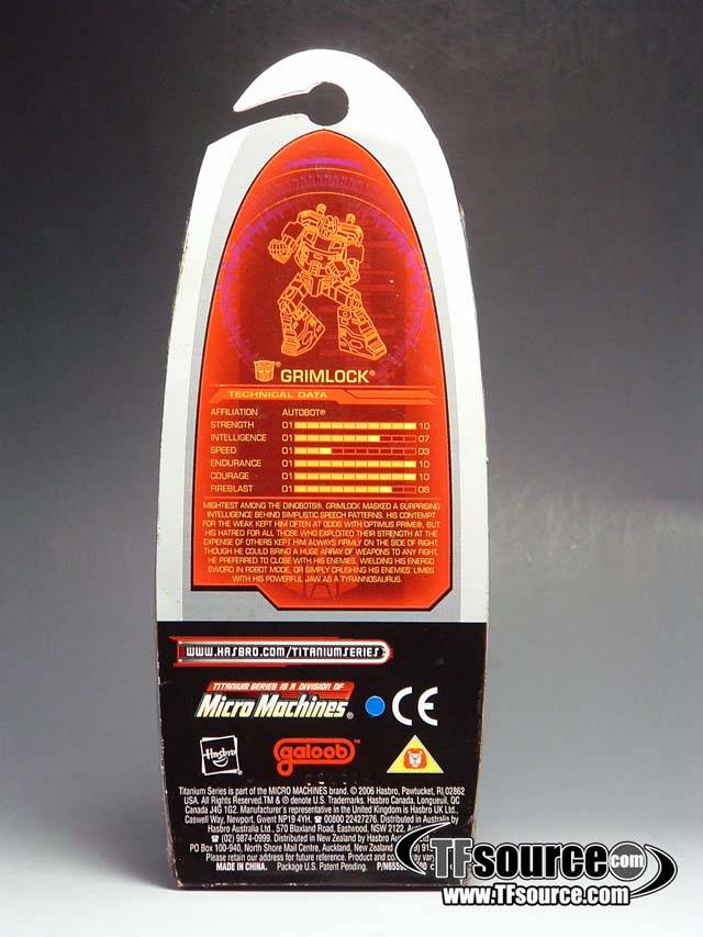 Grimlock 3-Inch | Transformers Titanium Robot Masters