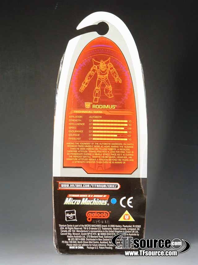 Rodimus 3-Inch | Transformers Titanium Robot Masters