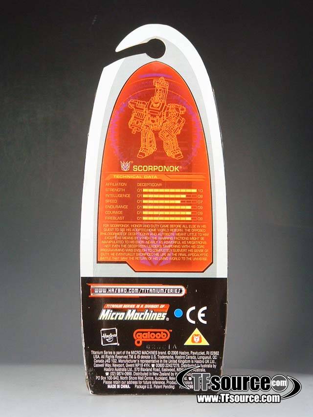 Cybertron Scorponok 3-Inch | Transformers Titanium Robot Masters