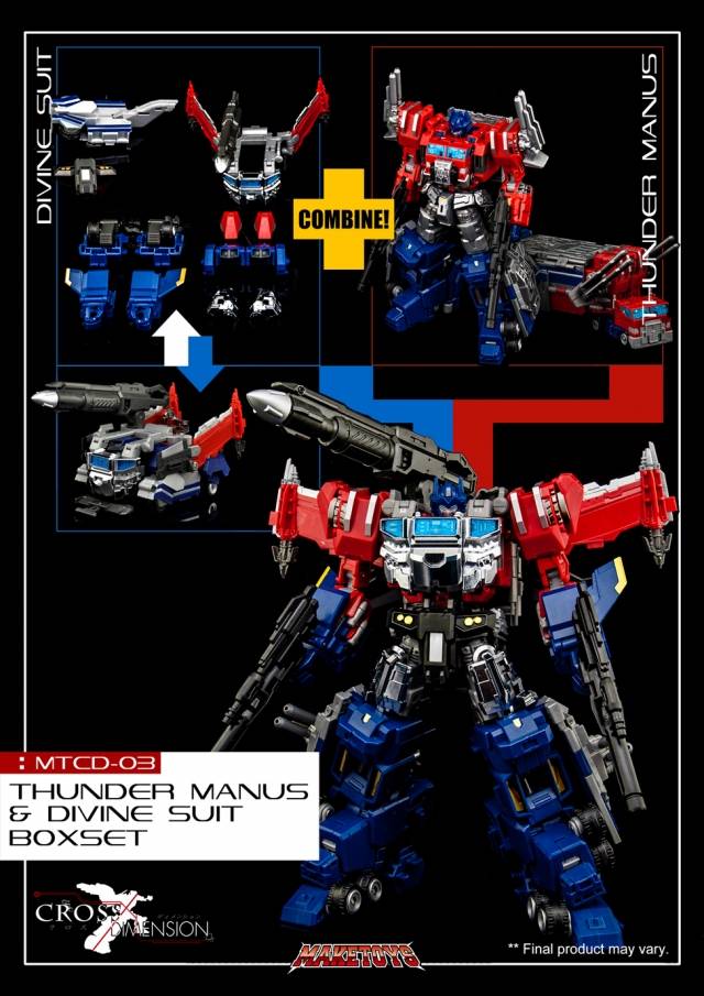 MTCD-03 Thunder Manus and Divine Suit | MakeToys | Cross Dimension
