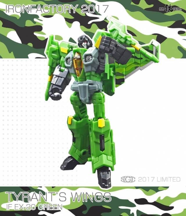 IF-EX20G Wing of Tyrant Green Convention Exclusive | Iron Factory Wing Of Tyrant