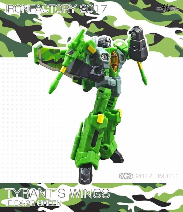 IF-EX20G Wing of Tyrant Green Convention Exclusive | Iron Factory Wing Of Tyrant