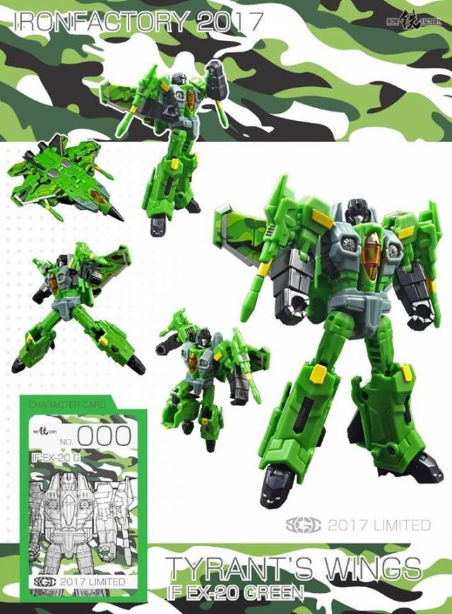 IF-EX20G Wing of Tyrant Green Convention Exclusive | Iron Factory Wing Of Tyrant