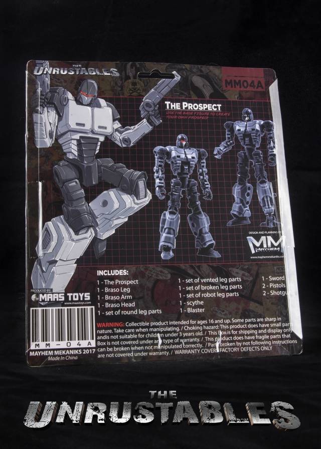 MM04A The Prospect Accesory Pack Black Version | The Unrustables Cybertech Series | Mayhem Mechanics