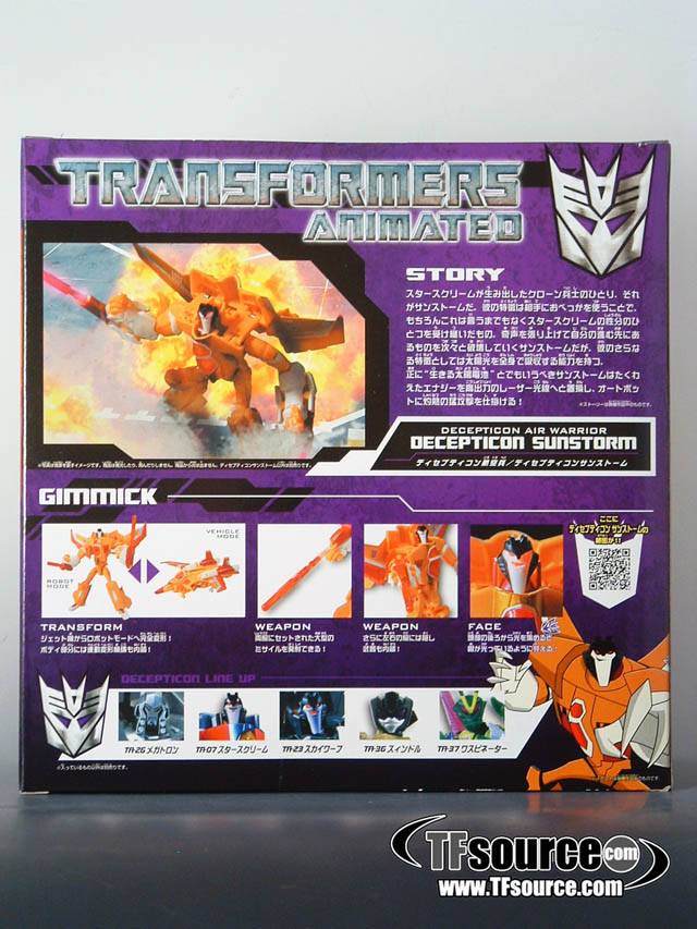 TA35 Decepticon Sunstorm | Japanese Transformers Animated