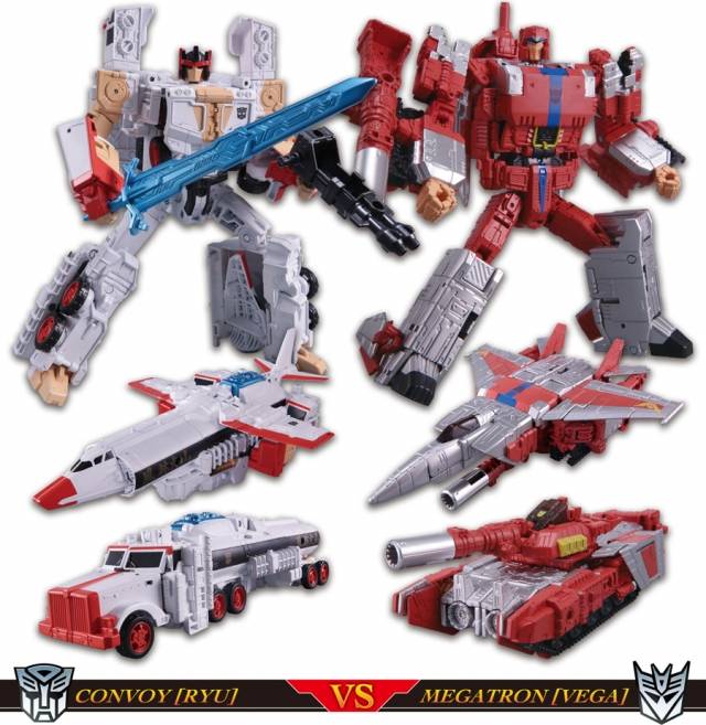 Optimus Prime Ryu and Megatron M. Bison | Transformers Street Fighter 2 | Transformers Collaborative
