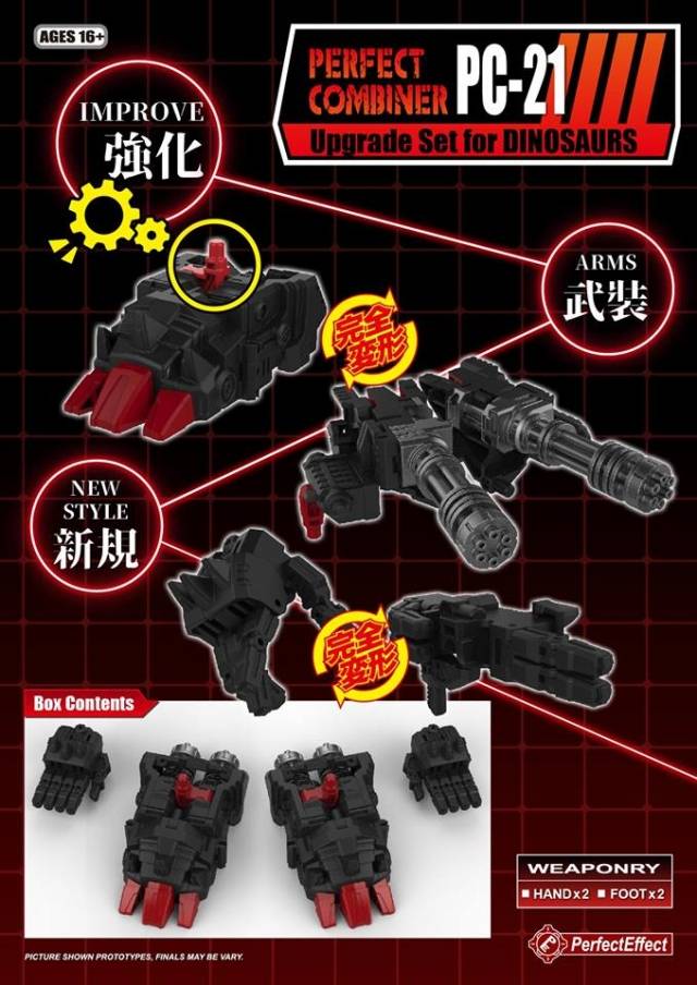 PC-21 Upgrade Kit for Transformers Power of the Primes Dinobots Volcanicus | Perfect Effect | Upgrade Kit