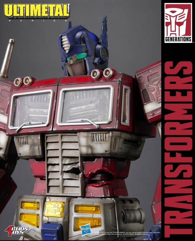 UM-01B Optimus Prime Battle Damaged Version 17-inch Figure | Transformers Ultimetal