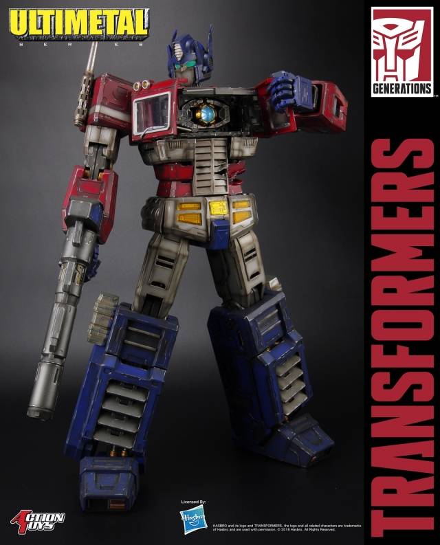 UM-01B Optimus Prime Battle Damaged Version 17-inch Figure | Transformers Ultimetal