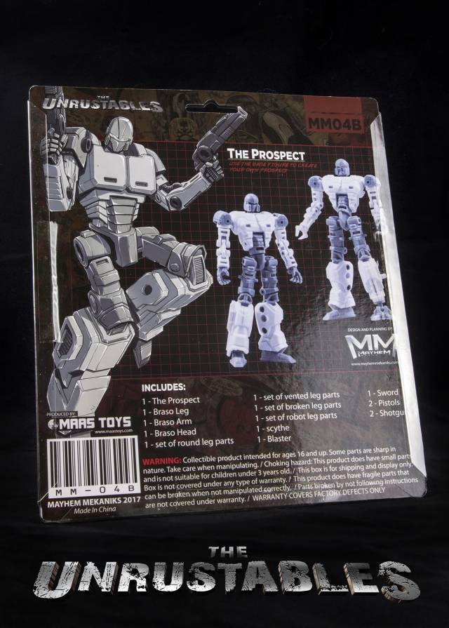 MM04A The Prospect Accesory Pack White Version | The Unrustables Cybertech Series | Mayhem Mechanics
