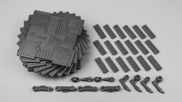 Iron Deck Base Background Panels Metallic Grey | Wild Kidz | Upgrade Kit