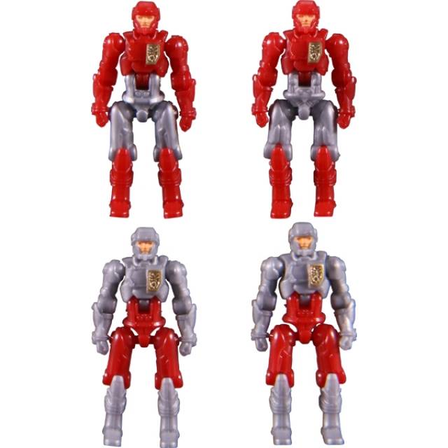 DA-04 Dia-Naughts Set of 8 Limited Edition | Red Blue Version | Diaclone Reboot