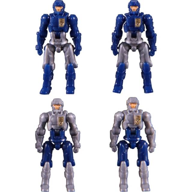 DA-04 Dia-Naughts Set of 8 Limited Edition | Red Blue Version | Diaclone Reboot