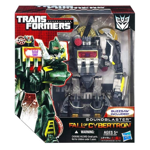 Soundblaster with Buzzsaw Voyager Class | Transformers Generations Fall of Cybertron