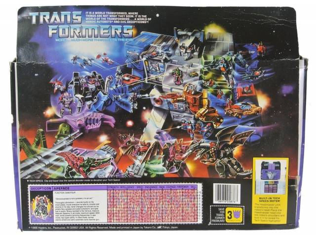 Apeface Headmaster Vintage Transformers G1