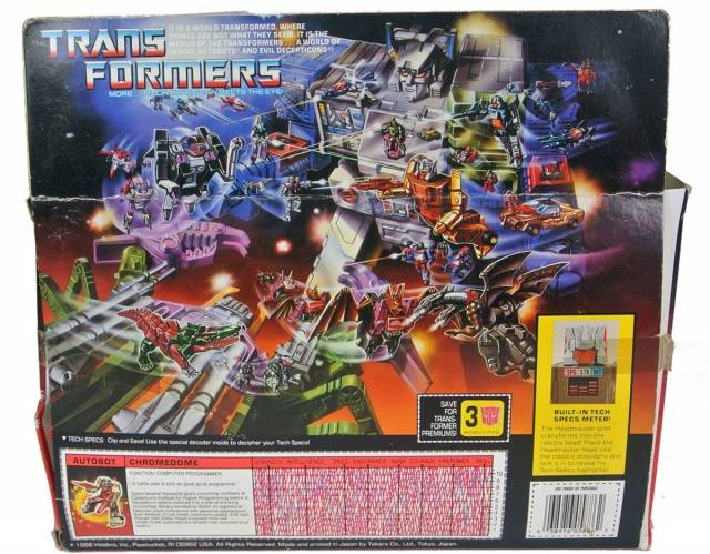 Chromedome and Stylor Headmaster Vintage Transformers G1