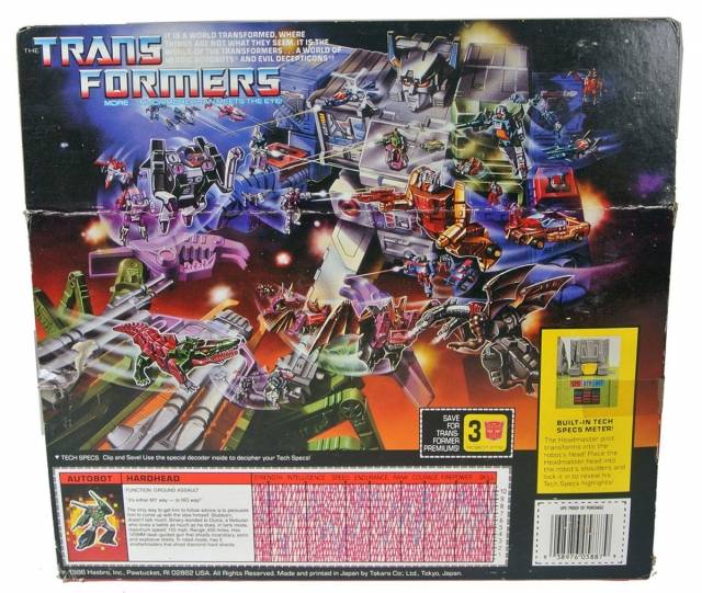 Hardhead Headmaster Vintage Transformers G1