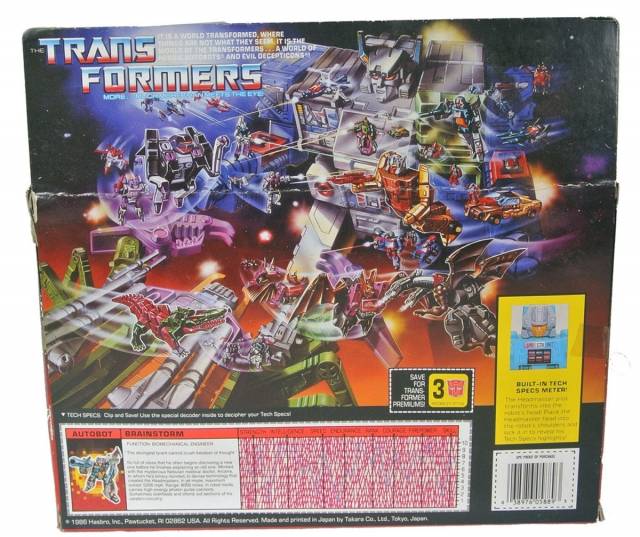 Brainstorm Headmaster Vintage Transformers G1