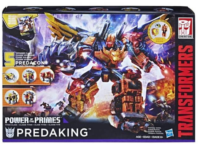 Predaking Combiner Set of 5 Titan Class | Transformers Generations Power of the Primes
