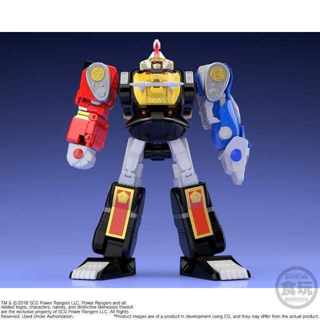Mighty Morphin Alien Rangers - Super Mini Pla - Ninja Megazord & White Ninja Falconzord
